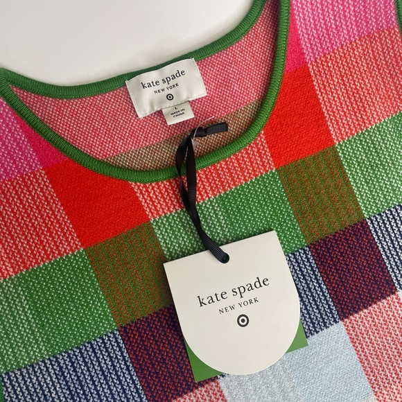 Kate Spade Colorful Checkered Mini Dress - Picture 2 of 3
